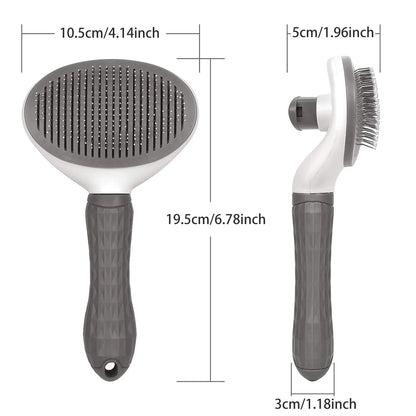 Self-Cleaning Pet Grooming Tool: Brush Away Shedding