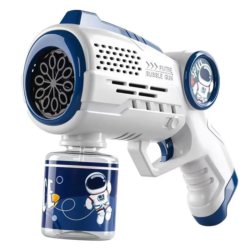 Space Bubble Fun: Electric Astronaut Bubble Gun