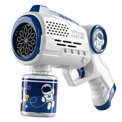 Space Bubble Fun: Electric Astronaut Bubble Gun