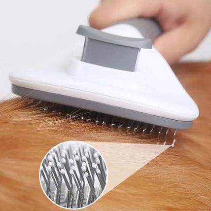 Self-Cleaning Pet Grooming Tool: Brush Away Shedding