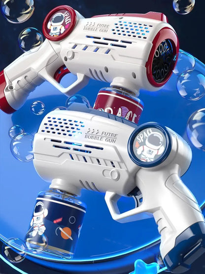 Space Bubble Fun: Electric Astronaut Bubble Gun